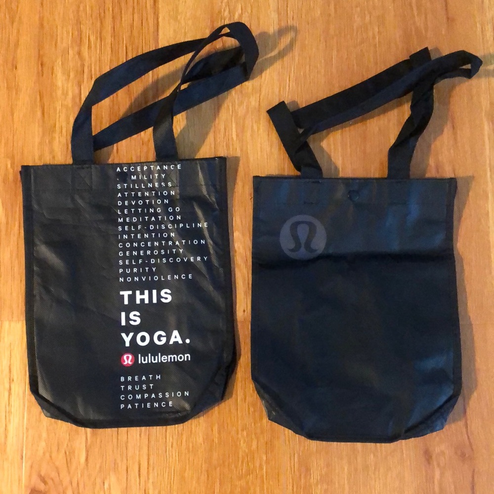 Lululemon Black reusable bags - small size
